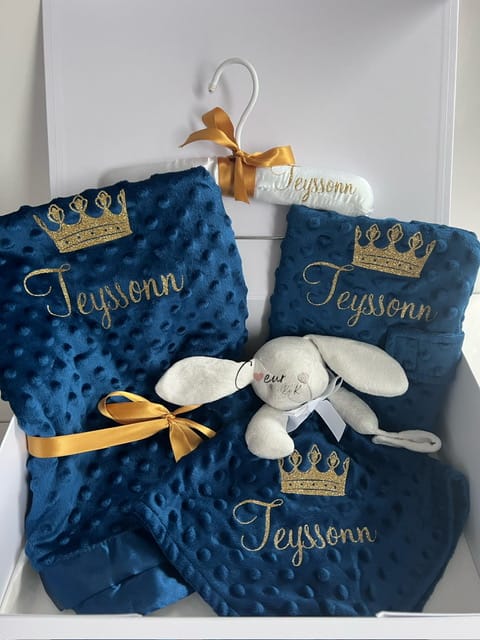 Coffret bébé bleu roi – Image 3